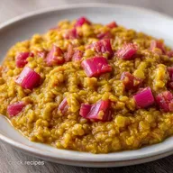 Rhubarb and Red Lentil Stew for 4