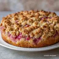 Rhubarb Pie with Streusel for 8 Slices