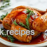 How to Make the Most Delicious Roast Chicken with Rosemary & Sweet Glaze
