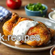 Sunday Dinner: Amazing Roast Chicken with Yogurt Sauce Flavorful