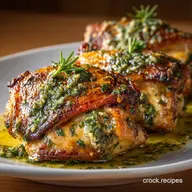 Roasted Turkey Thighs with Garlic Herb Butter UltraTender Crispy