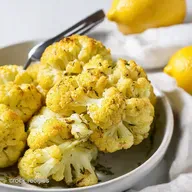 Garlicky Lemon Herb Baked Full Cauliflower So Easy
