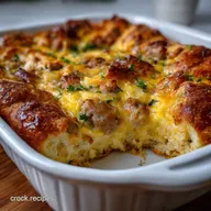Crescent Roll Casserole: Easy Sausage, Egg, and Cheese Bake