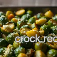 Easy Savory Baked Brussels Sprouts with Parmesan and Garlic