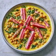 Savory Rhubarb Chickpea Curry 30 Min