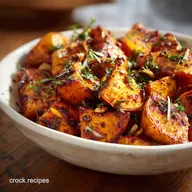 Savory Roasted Sweet Potatoes: Crispy Garlic and Smoked Paprika Recipe