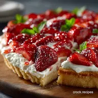Easter Egg Fruit Pizza Buttery Cookie Crust Strawberry Cream Cheese Swirl