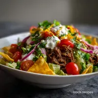 Taco Salad with Shredded Beef Recipe: Flavorful