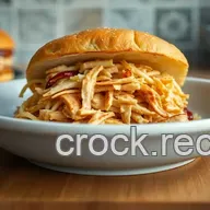 Easy Shredded Chicken Sandwiches with Tangy Slaw & Honey Mustard