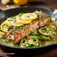 27Minute Lemon Garlic Butter Salmon with Zucchini Noodles Quick Keto Dinner