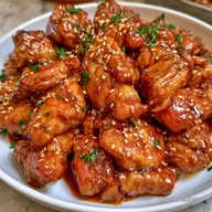 Skinny Honey Sesame Chicken: Slow-Cooked