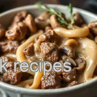 Slow Cooked Beef Stroganoff for Comfort