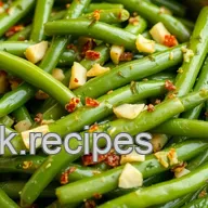 Slow Cooked Green Beans with Zesty Flavor