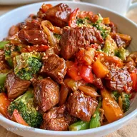 Slow Cooker Asian Beef Vegetables for 6