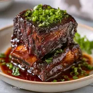 Slow Cooker Asian Short Ribs for 4 Servings