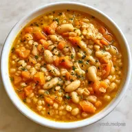 Slow Cooker Bean and Barley Soup with Pearled Barley