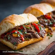 Slow Cooker Italian Beef Sandwiches: Authentic Easy Crock Pot Recipe
