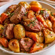 Slow Cooker Chuck Roast Potatoes: Tender