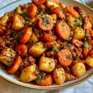 Slow Cooker Ground Beef Casserole for 6