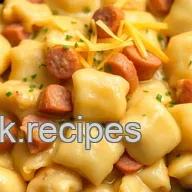 Slow Cooker Pierogi Casserole with Kielbasa