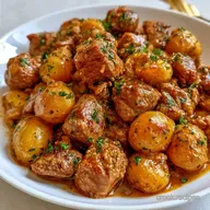 Slow Cooker Steak and Potatoes for 4