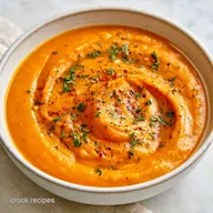 Slow Cooker Sweet Potato Soup for 6