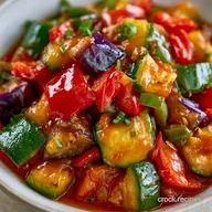 Slow Cooker Ratatouille for 6 Servings