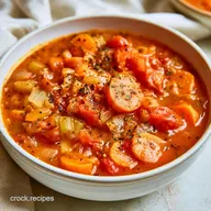 Slow Cooker Vegetarian Minestrone for 6