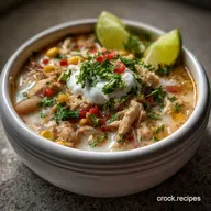 Slow Cooker White Chicken Chili: Velvety & Zesty Comfort