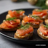 Best Christmas Appetizers Smoked Salmon Crostini Sorted