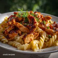 Smoky Creamy BBQ Chicken Pasta Comfort Food Recipe