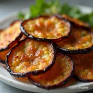 Smoky Air Fryer Eggplant Chips Crispy Tender No Breading