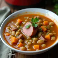 Rich Smoky Split Pea Soup with Ham Hock Recipe