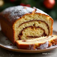Moist Christmas Eggnog Bread with Spiced Swirl