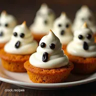 Bootiful Spiced Pumpkin Ghost Cakes Recipe Easy Halloween Treats