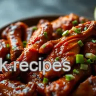 Spicy Korean Chili Flakes Chicken Wings with Sweet Sesame Lime Glaze