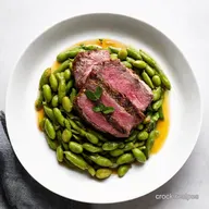 Succulent Spring Lamb Roast Broad Beans Mint Delight