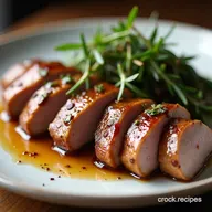 Easy Sticky Balsamic Pork Tenderloin with Rosemary Glaze