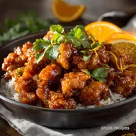 Slow Cooker Orange Chicken: Easy Sticky Sauce with No Deep Frying