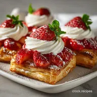 Strawb Puff Pastry Danishes Recipe: Crispy Baked with Cream Cheese