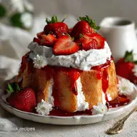 Easy Strawberry Angel Food Dessert Picnic Favorite with Whipped Cream: Ready in 20 Minutes