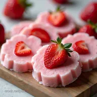 Easy Strawberry and Yogurt Frozen Dog Treats Recipe