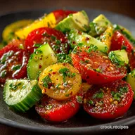 Refreshing Cucumber Tomato Avocado Salad The Best Zesty BBQ Side Salad