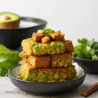 Crispy Teriyaki Tofu Avocado My Zen Rice Stacks