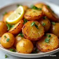Tangy Lemon Greek Potatoes Recipe Crispy Flavorful Side