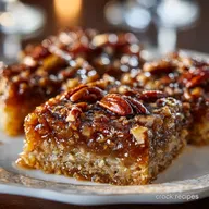 Toffee Pecan Shortbread Bars Decadent Buttery Sticky Toffee Crunch