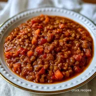 Slow-Cooked Vegetarian Lentil Chili