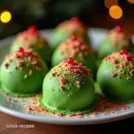 NoBake Grinch Christmas Truffles That Steal the Show