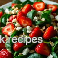 Bright & Easy Strawberry Spinach Salad Recipe with Honey-Lemon Dressing