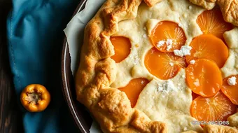 Bake Persimmon Galette with Sweet Charm